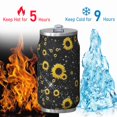 thumbnail image 4 of 12 Oz Coffee Travel Mug with Lid, Double Wall Vacuum Bright Floral Reusable Stainless Steel Water Bottle Leak Proof Insulated Hot Cold Coffee Cup Gift for Women(1pcs), 4 of 5