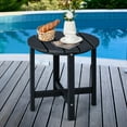 thumbnail image 2 of Costway 18'' Patio Round Adirondack Side Table Weather Resistant HDPE Garden Black, 2 of 10
