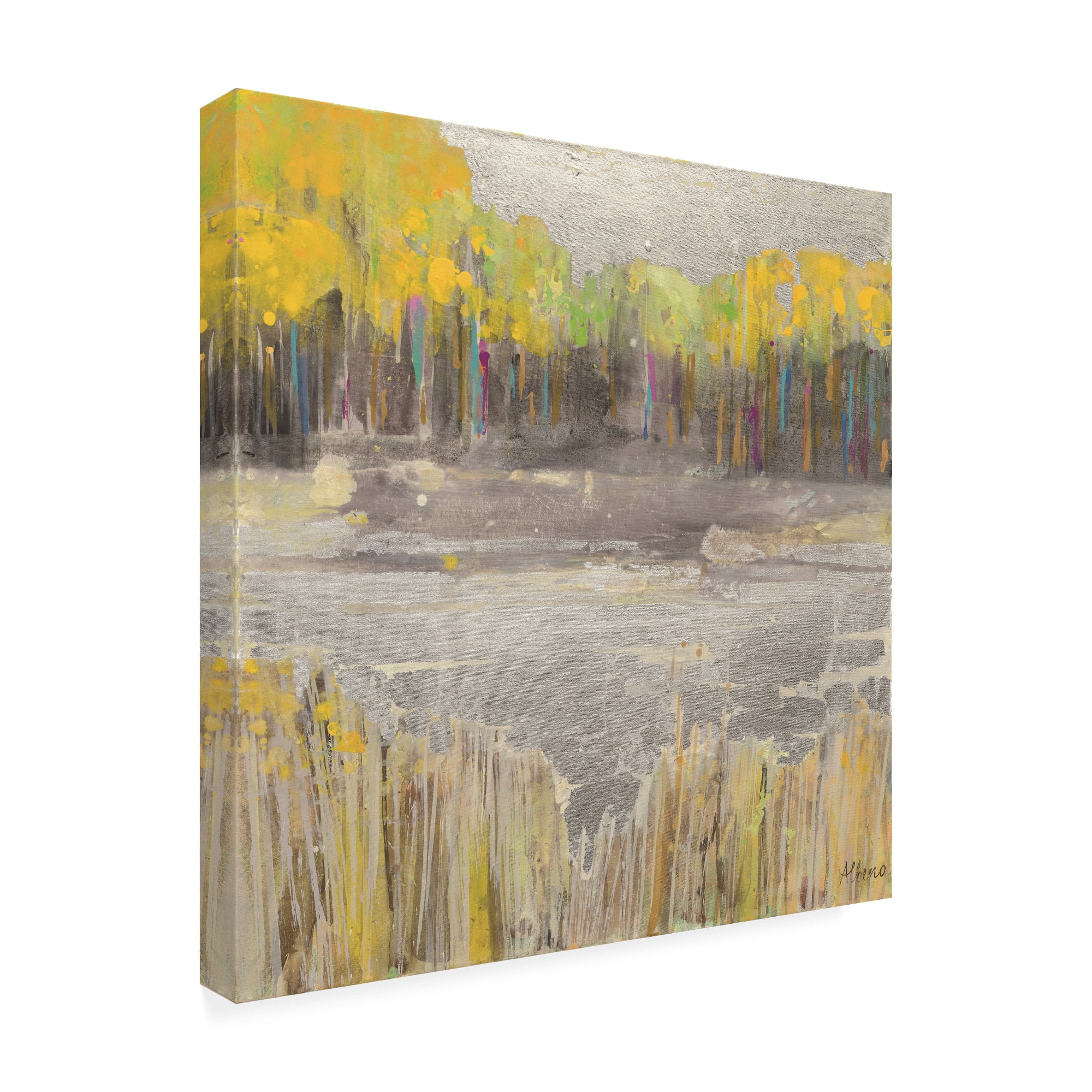 Trademark Fine Art 'Silver Landscape' Canvas Art by Albena Hristova