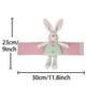 thumbnail image 3 of Hebilla para cortina de Pascua | Fibra de poliéster verde y rosa | Decoración festiva para ventanas de 30 x 23 cm | Abrazadera de cortina fácil de instalar | Decoración para habitaciones festiva, 3 of 5