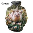thumbnail image 3 of Sudadera con capucha con estampado gráfico de animales de erizo para hombres, sudaderas con estampado 3D, lindas sudaderas con capucha para niños, suéteres de moda unisex, ropa, 3 of 5