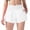 AA-White, variant on QATAINLAV Dolphin Athletic Shorts for Women 3" High Waisted Quick Dry Yoga Shorts Running Workout Gym Track Shorts with Zip Pockets Pink XL