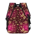 thumbnail image 4 of Disketp Golden Snowflakes And And Butterflies Mochila Estampada para Hombre y Mujer – Mochila Ligera Clásica con Múltiples Bolsillos para Universidad, Trabajo y Viajes-One Size, 4 of 5