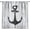 Black, variant on Anchor Curtains Vintage Rustic Ocean Nautical Style Navy Blue White Bedroom Living Room Bathroom Blackout Rod Pocket Decoration Window Drapes 42x54in