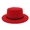 Red, variant on Wide Brim Fedora HatUni Wide Brim Wool Belt Felt Flat Top Fedora Hat Party Church Trilby Hats CapSun Hat