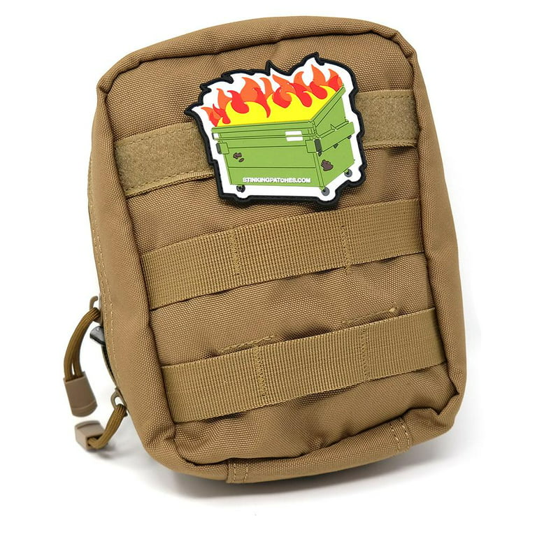 Dumpster Fire PVC Tactical Hook and Loop Patch