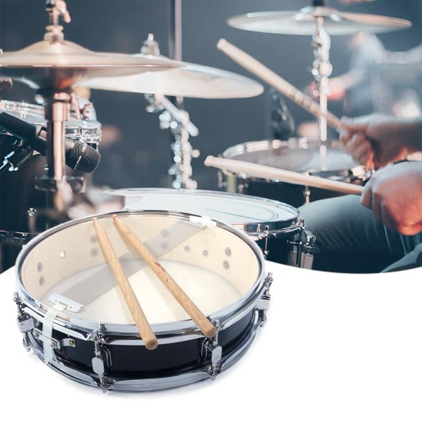 Professional Metal Wood Snare Drum Head Drumsticks Set Musical