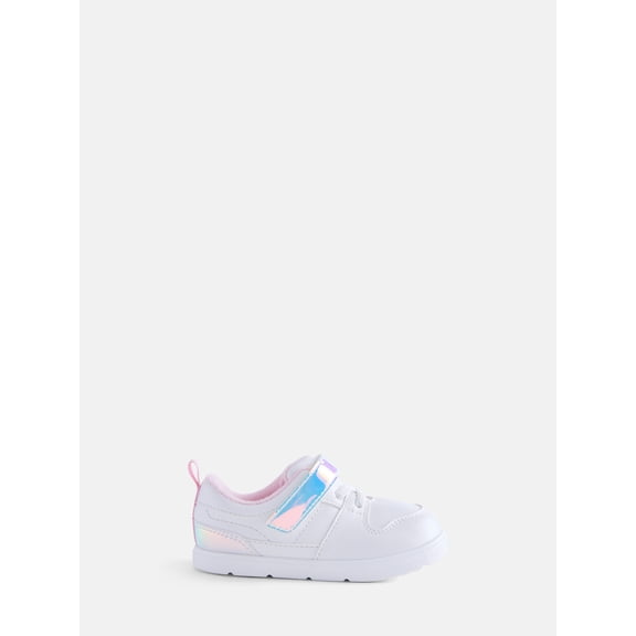 Wonder Nation Baby Girls Iridescent Shimmer Strap Sneakers
