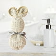 thumbnail image 2 of Huayishang Household Rags Coral Velvet Bunny Edged Pineapple Lattice Shaped Towel Souvenir Coffee Color, Kitchen Essentials Clearance Sale Coffee, 2 of 3