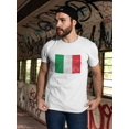 thumbnail image 2 of Italy Flag In Grunge Style T-Shirt Men -Image by Shutterstock, Male Medium, 2 of 4