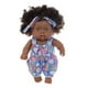 thumbnail image 4 of Reborn Black Baby Doll con pelo rizado Vinilo Kid Play House Toy (Q8-006) Ehuebsd libre de BPA, 4 of 8