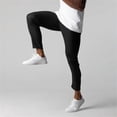 thumbnail image 6 of Pxiakgy pants for men men's pants Men's Dress Active Waistband Stretch Pants Men'S Casual Pants Breathable High Elastic Business Versatile Cotton Pants Slim Small Leg Pants Black+L, 6 of 8