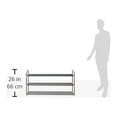 thumbnail image 2 of Home-Complete 3-Tier HC-2102 Shoe Rack, Plastic, Gray and White, 2 of 2