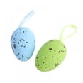 thumbnail image 3 of 12PCS Easter Decorations Egg Hanging Ornaments, Colorful Plastic Eggs Easter Tree Ornaments Decor, Kids School Home Office Party Supplies Gifts, 3 of 5