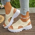 thumbnail image 2 of Dakaela Womens Walking Sandals Arch Support Platform Orthotic Slingback Summer Shoes Plantar Fasciitis Casual Open Toe Sport Sandal Yellow Size 8, 2 of 9