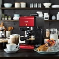 thumbnail image 3 of Mr. Coffee Cafe 20 Ounce Steam Automatic Red Espresso & Cappuccino Machine, 3 of 4