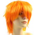thumbnail image 2 of Gustave Costume Wigs for Women Men, Fashion Anime Cosplay Short Wigs Fluffy Synthetic Hair for Adults Halloween Party Cosplay Wigs wtih Oblique Bangs "Orange", 2 of 7