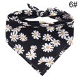 thumbnail image 2 of Dog Triangle Bandana Animal Patterned Cotton Daisy Dog Bandana Dog Triangle Bib, 2 of 10