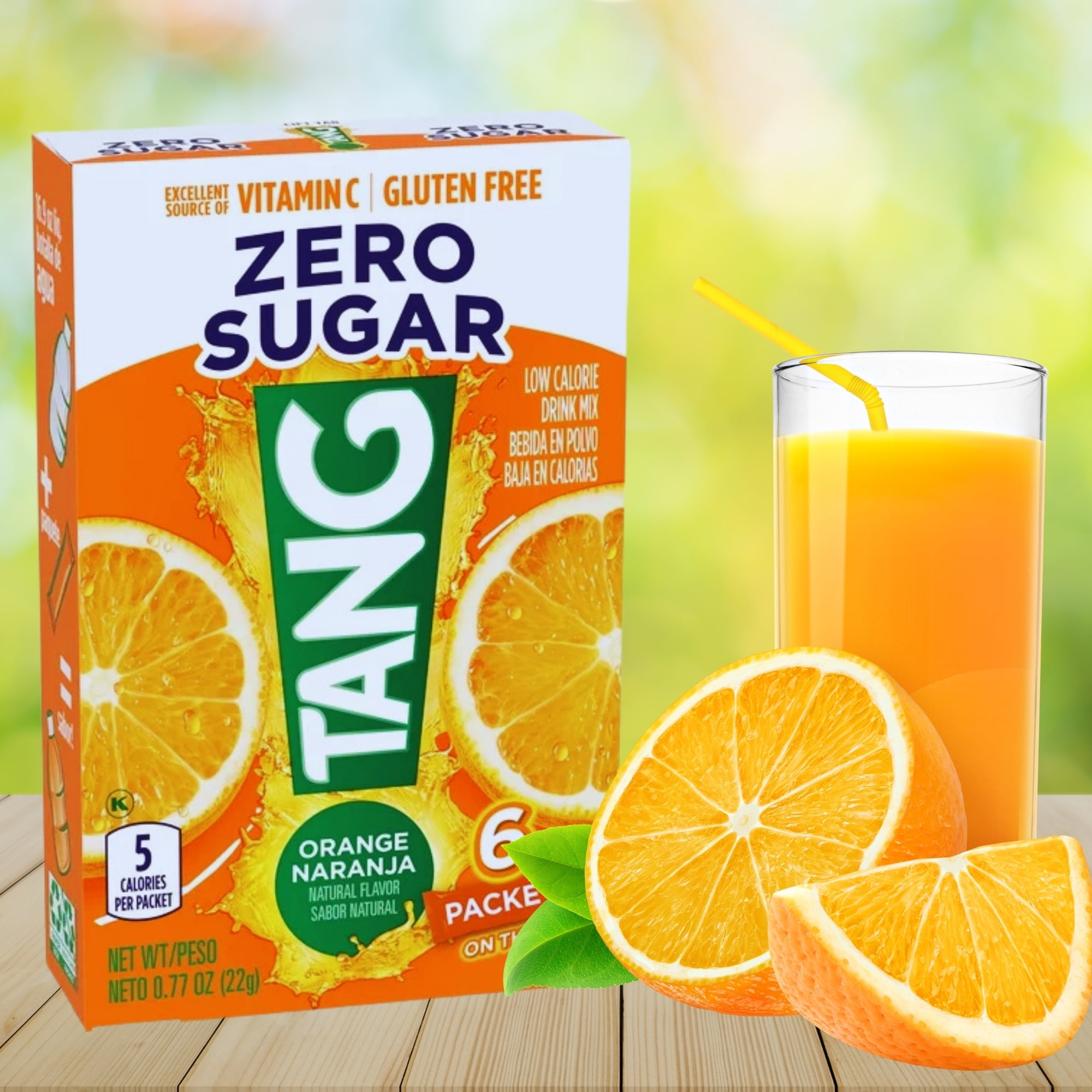 Tang Orange Zero Sugar Drink Mix (Pack of 2, 12 Packets Tang Orange Zero Sugar Drink Mix (Pack of 2, 12 Packets