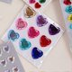 thumbnail image 4 of 9pcs Large Heart Shape PVC Stickers Colorful Rhinestone 3D Crystal Stickers for DIY Teacher Supplies Motivational Rewards, 4 of 4