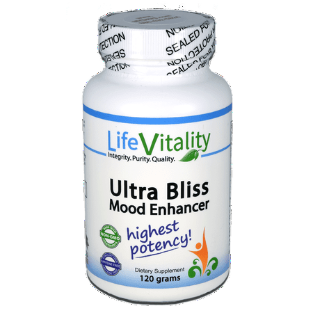 Life Vitality Ultra Bliss Mood Enhancer, 120 grams, Vegetarian (Best Otc Mood Enhancer)