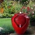 thumbnail image 2 of Teamson Home 16.93" Outdoor Glazed Pot Water Fountain, 2 of 8