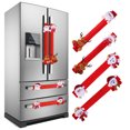 thumbnail image 1 of Juego de 4 fundas para manijas de cocina navideñas, lindas fundas protectoras para manijas de refrigerador, 1 of 8