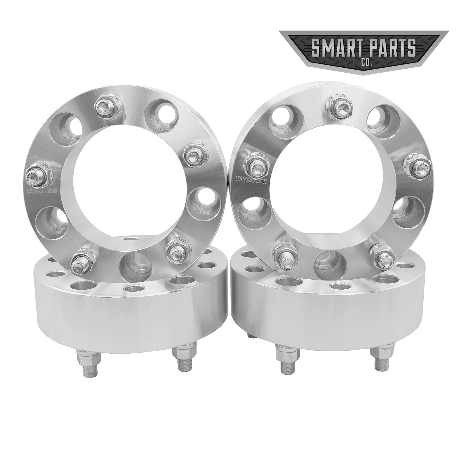 TUPARTS 2pack 5x5.5 1/2 108 1.25 Wheel Spacers adapters These Vehicles Listed Below Ford Bronco Dodge Ram 1500 Van Jeep CJ6 