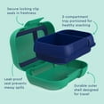 thumbnail image 6 of Bentgo Kids Snack - 2 Compartment Leak-Proof Bento Box Container for Snacks and Small Meals, Easy-Open Latch, Dishwasher Safe, BPA-Free for School, Daycare, & Sports - Ideal for Ages 3+ (Green/Navy), 6 of 9