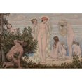 thumbnail image 2 of Bryson Burroughs 14x11 Black Ornate Wood Framed Double Matted Museum Art Print Titled: The Bathers (1913), 2 of 5