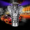 thumbnail image 2 of CxhicLuv Gear Shifter Knob, Auto LED Shift Lever Head, Universal Snake Shape ABS With Lights, Car Interior Accessories Kit, Gear Control & Decoration for Car Owners, DIY Enthusiasts, Silver, 2 of 9