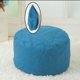 thumbnail image 4 of Funda para puf otomano, 42 x 32 cm, redonda, sin relleno, con reposapiés y espacio de almacenamiento para sala, dormitorio y oficina (solo funda) (azul claro), 4 of 8