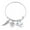 A, variant on Family Bracelet A Piece Of My Heart Angel Wing Dad Mom Lettering Bracelet