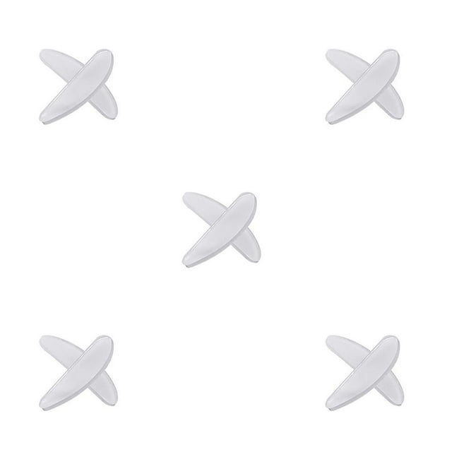 Minnieouse Almohadillas nasales de silicona para aumentar la altura, almohadillas nasales finas blancas para anteojos, antideslizante, Type2 NO2