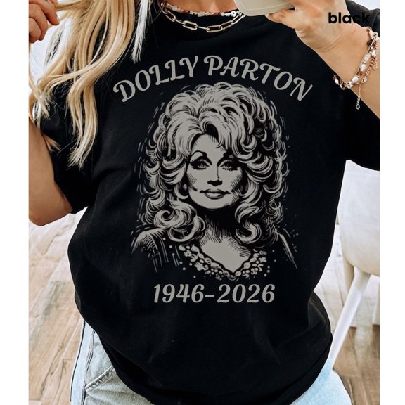 Dolly Memorial 1946-2026 Country Music Tribute Portrait T-Shirt
