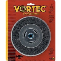 Weiler Vortec Pro 6 in. Crimped Wire Wheel Brush Carbon Steel 6000 rpm 1 pc.