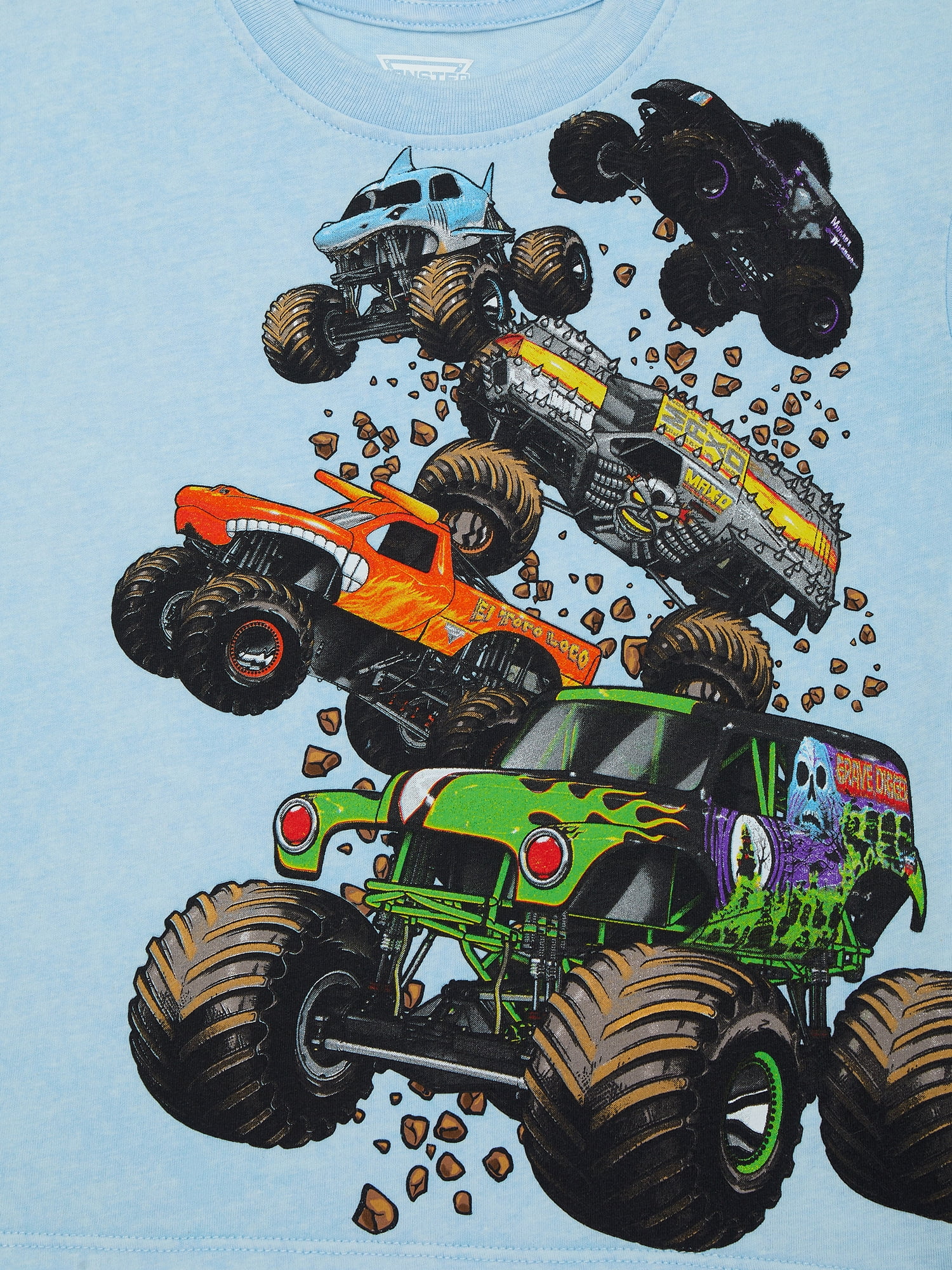 Monster Jam Toddler Graphic Crewneck Tee with Short Sleeves, Sizes 12M-5T