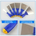 thumbnail image 3 of Porfeet Thickened Plastic Handle Carbon Steel Carbon Steel Putty Blade Scraper Tool(4 inch), 3 of 9