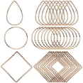 thumbnail image 1 of FOMIYES 30Ud Aros Geométricos Dorados Para Aretes Materiales De Cobre Resistentes, 1 of 7