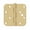Gold, variant on Deltana S44R54BMS 4" x 4" x 5/8" Radius Hinge; Bench Mark; Security; Satin Brass Finish