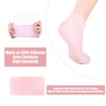 thumbnail image 2 of 2 pares de calcetines de silicona para pedicura y spa para pies para mujer, calcetines de gel para el cuidado de los pies después de la pedicura, para pies secos y agrietados para mujeres (r, 2 of 5