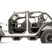 Fab Fours JL1031-B Full Tube Doors; Rear Door; Bare; Fits select: 2020 ,2023 JEEP WRANGLER