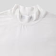 thumbnail image 3 of JUUYY Men's Summer Fashion Mock Turtleneck T Shirt Solid High Collar Short Sleeve Tops Basic Slim Undershirt Tees White M, 3 of 9