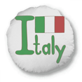 thumbnail image 1 of Italy National Flag Green Pattern Round Throw Pillow Home Decoration Cushion, 1 of 3