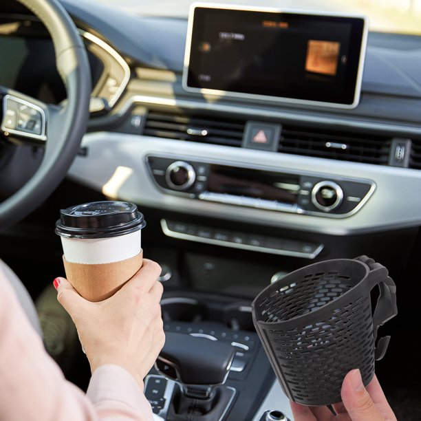 FOMIYES 2Ud Car Seat Water Cup Holder Negro Para Almacenar Bebidas Con Material Plástico Resistente
