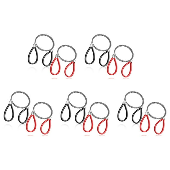10 Pcs PVC Pipe Cable Saw Stainless Steel Wire Saw Hand Pocket String Rope Saw Emergency Survival Wire Saw Cutting Tool,10 x stainless steel wire cutters,