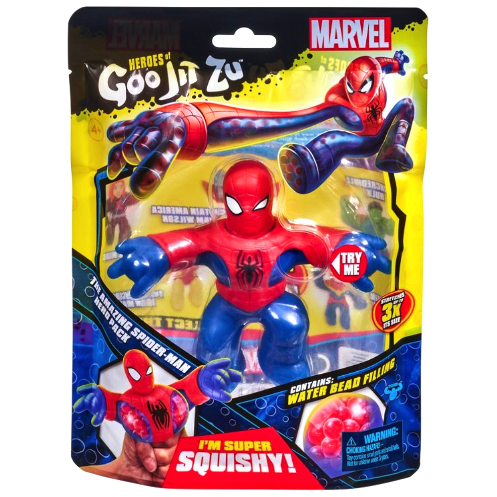 Heroes Of Goo Jit Zu Goo Shifters Marvel Spider-Man - Action Figure 20 Cm Con Doppio Nucleo Schiacciabile E Trasformazione
