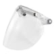 thumbnail image 1 of Open Face Helmet Visor Motorcycle Helmet Bubble Lens 3-Snap Bubble Wind Visor, 1 of 5