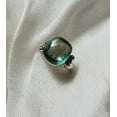 thumbnail image 3 of Aquamarine Ring | Sterling Silver Aquamarine Jewelry | Chunky Gemstone Ring | Handmade Gift for Her, Raw Aquamarine Ring, Clear stone ring, 3 of 10