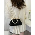 thumbnail image 5 of Kukuzhu Womens Clutch Purse Pearl Evening Bag Envelope Evening Bridal Wedding Party Club Purses Crossbody Handbags, 5 of 7